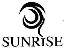 IL LOGO DI TIPO FIGURATIVO È COMPOSTO DA UNA SCRITTA IN CARATTERE MAIUSCOLO RIPORTANTE LA DICITURA SUNRISE .ALL ALTEZZA DELLA LETTERA I LOGO DI TIPO FIGURATIVO È COMPOSTO DA UNA SCRITTA IN CARATTERE MAIUSCOLO RIPORTANTE LA DICITURA SUNRISE .ALL ALTEZZA DELLA LETTERA I LEGGERMENTE PIU BASSA RISPETTO ALLE ALTRE SI DIRAMA UNA LINEA SINUOSA CHE SI RICONGIUNGE ALLE ALTRE LINEE CIRCOLARI DISPOSTE AL CENTRO RAFFIGURANTE UN SOLE STILIZZATO IL LOGO DI TIPO FIGURATIVO È COMPOSTO DA UNA SCRITTA IN CARATTERE MAIUSCOLO RIPORTANTE LA DICITURA SUNRISE .ALL ALTEZZA DELLA LETTERA I