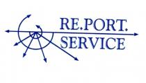 TRATTASI DI MARCHIO COMPOSTO DALLE LETTERE RE.PORT. SERVICE SCRITTE IN MAIUSCOLO BLU CON LOGO A SINISTRA. IL LOGO E RAPPRESENTATO TRATTASI DI MARCHIO COMPOSTO DALLE LETTERE RE.PORT. SERVICE SCRITTE IN MAIUSCOLO BLU CON LOGO A SINISTRA. LOGO E RAPPRESENTATO DA DUE CERCHI CONCENTRICI INCOMPLETE CON UN ESTREMITA TERMINANTE CON FRECCIA, ATTRAVERSATI DA LINEE RETTE PASSANTI PER IL CENTRO DEI CERCHI E TERMINANTI ANCH ESSE CON FRECCE. TRATTASI DI MARCHIO COMPOSTO DALLE LETTERE RE.PORT. SERVICE SCRITTE IN MAIUSCOLO BLU CON LOGO A SINISTRA. IL LOGO E RAPPRESENTATO