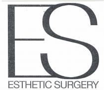 IL MARCHIO CONSISTE NELLA SCRITTA ES ESTHETIC SURGERY POSIZIONATA SU DUE RIGHE E OCCUPANTE UNO SPAZIO IMMAGINARIO DI FORMA QUADRATA MARCHIO CONSISTE NELLA SCRITTA ES ESTHETIC SURGERY POSIZIONATA SU DUE RIGHE E OCCUPANTE UNO SPAZIO IMMAGINARIO DI FORMA QUADRATA NELLA RIGA SUPERIORE SONO RIPORTATE LE SOLE LETTERE ES DI GRANDE DIMENSIONE IN FONT HELVETICA NEUE BOLD E DI COLORE NERO DOVE LA E SI ATTACCA ALLA S TRAMITE IL PROLUNGAMENTO DELLE DUE LINEE MARGINALI NELLA RIGA INFERIORE SONO RIPORTATE LE PAROLE ESTHETIC SURGERY DI PICCOLA DIMENSIONE IN FONT HELVETICA NEUE LIGHT E DI COLORE NERO IL MARCHIO CONSISTE NELLA SCRITTA ES ESTHETIC SURGERY POSIZIONATA SU DUE RIGHE E OCCUPANTE UNO SPAZIO IMMAGINARIO DI FORMA QUADRATA