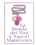 LA STRADA DEI VINI E SAPORI MANTOVANI MARCHIO FIGURATIVO E UNA LINEA GIALLA SINUOSA, BORDATA DI NERO, CHE TERMINA CON LA STRADA DEI VINI E SAPORI MANTOVANI MARCHIO FIGURATIVO E UNA LINEA GIALLA SINUOSA, BORDATA DI NERO, CHE TERMINA CON TRE DISCHETTI BORDATI DI NERO, UNO GIALLO, UNO ROSSO E UNO VIOLA.