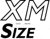 XM EXTRA MEDIUM SIZE