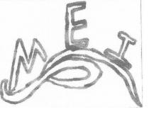 3 LETTERE: MEI SCRITTE IN STAMPATELLO MAIUSCOLO CHE SORMONTANO UN SERPENTE STILIZZATO ATTORCIGLIATO CON UNA SPIRA. LE LETTERE MEI SONO 3 LETTERE: MEI SCRITTE IN STAMPATELLO MAIUSCOLO CHE SORMONTANO UN SERPENTE STILIZZATO ATTORCIGLIATO CON UNA SPIRA. LE LETTERE MEI SONO RICURVE SEGUENDO LA SPIRA DEL SERPENTE 3 LETTERE: MEI SCRITTE IN STAMPATELLO MAIUSCOLO CHE SORMONTANO UN SERPENTE STILIZZATO ATTORCIGLIATO CON UNA SPIRA. LE LETTERE MEI SONO