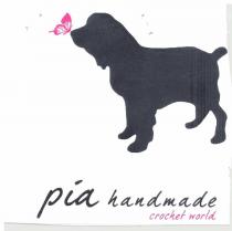 SILOUETTE DI UN COCKER NERA FARFALLA DI COLORE FUXIA SCRITTA PIA HAND MADE DI COLORE NERO SCRITTA CROCHET WORLD DI SILOUETTE DI UN COCKER NERA FARFALLA DI COLORE FUXIA SCRITTA PIA HAND MADE DI COLORE NERO SCRITTA CROCHET WORLD DI COLORE FUXIA FONDO BIANCO SILOUETTE DI UN COCKER NERA FARFALLA DI COLORE FUXIA SCRITTA PIA HAND MADE DI COLORE NERO SCRITTA CROCHET WORLD DI