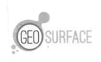 GEOSURFACE IL MARCHIO E COSTITUITO DALLA SCRITTA GEOSURFACE.IL PREFISSO GEO E FORMATO CON FONT OSTRICH SANS MEDIUM ED E INSERITO GEOSURFACE MARCHIO E COSTITUITO DALLA SCRITTA GEOSURFACE.IL PREFISSO GEO E FORMATO CON FONT OSTRICH SANS MEDIUM ED E INSERITO ALL INTERNO DI UN CERCHIO A FONDO BIANCO CON BAGLIORE ESTERNO, CHE SOVRASTA UN SECONDO CERCHIO SPOSTATO IN ALTO A SINISTRA, AL QUALE E AGGIUNTO UN TERZO CERCHIO PIU PICCOLO, POSIZIONATO IN ALTO A DESTRA, UNITI TRA LORO CON UN DISEGNO GRAFICO. IL SUFFISSO SURFACE E FORMATO CON FONT OSTRICH SANS BLACK. NELLA PARTE INFERIORE A SINISTRA SONO DISEGNATI 3 CERCHI PIU PICCOLI, DI DIMENSIONI DIVERSE, DIAMETRALMENTE OPPOSTI AL TERZO CERCHIO. GEOSURFACE IL MARCHIO E COSTITUITO DALLA SCRITTA GEOSURFACE.IL PREFISSO GEO E FORMATO CON FONT OSTRICH SANS MEDIUM ED E INSERITO