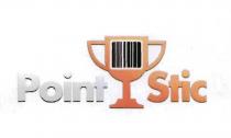 ILMARCHIO FIGURATIVO POINT STIC E COSTITUITO DAI SEGUENTI TRE ELEMENTI TUTTI POSIZIONATI SULLA STESSA RIGA: LA SCIRTTA POINT DI COLORE ILMARCHIO FIGURATIVO POINT STIC E COSTITUITO DAI SEGUENTI TRE ELEMENTI TUTTI POSIZIONATI SULLA STESSA RIGA: LA SCIRTTA POINT DI COLORE GRIGIO, UN ELEMENTO GRAFICO RAFFIGURANTE UN TROFEO UNA COPPA DI COLORE ARANCIONE POSIZIONATO AL CENTRO TRA LA SCRITTA POINT E LA SCRITTA STIC TROFEO AL PROPRIO INTERNO HA DELLE LINEE VERTICALI CHE SIMULANO UN CODICE A BARRE: LA SCRITTA STIC ANCH ESSA DELLA STESSO COLORE ARANCIONE DEL TROFEO MARCHIO FIGURATIVO A COLORI ILMARCHIO FIGURATIVO POINT STIC E COSTITUITO DAI SEGUENTI TRE ELEMENTI TUTTI POSIZIONATI SULLA STESSA RIGA: LA SCIRTTA POINT DI COLORE