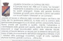 JOLANDA DI SAVOIA LA CAPIDEL RISO