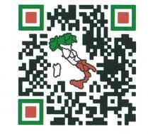 IL MARCHIO E COMPOSTO DA UN QR CODE NERO CON AL CENTRO UN IMMAGINE DELL ITALIA DI COLORE VERDE AL NORD, BIANCA MARCHIO E COMPOSTO DA UN QR CODE NERO CON AL CENTRO UN IMMAGINE DELL ITALIA DI COLORE VERDE AL NORD, BIANCA AL CENTRO, ROSSA AL SUD. NEGLI ANGOLI IN BASSO A SINISTRA, IN ALTO A SINISTRA E IN ALTO A DESTRA CI SONO TRE RIQUADRI CON I BORDI ESTERNI VERDI, BORDI INTERNI BIANCHI E AL CENTRO UN QUADRATO ROSSO. IL MARCHIO E COMPOSTO DA UN QR CODE NERO CON AL CENTRO UN IMMAGINE DELL ITALIA DI COLORE VERDE AL NORD, BIANCA