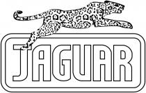 JAGUAR MARCHIO FIGURATIVO LA DICITURA JAGUAR - IN CARATTERI MAIUSCOLI STILIZZATI, DI COLORE CHIARO E CONTORNATI DA UN SEGNO SCURO JAGUAR MARCHIO FIGURATIVO LA DICITURA JAGUAR - IN CARATTERI MAIUSCOLI STILIZZATI, DI COLORE CHIARO E CONTORNATI DA UN SEGNO SCURO - E RACCHIUSA ENTRO UN DOPPIO RETTANGOLO CON ANGOLI ARROTONDATI. DALLA PARTE SUPERIORE SINISTRA DI DETTO RETTANGOLO SI DIPARTE LA SILHOUETTE DI UN FELINO MACULATO RAPPRESENTATO NELLO SLANCIO DI UN SALTO. JAGUAR MARCHIO FIGURATIVO LA DICITURA JAGUAR - IN CARATTERI MAIUSCOLI STILIZZATI, DI COLORE CHIARO E CONTORNATI DA UN SEGNO SCURO
