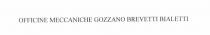 OFFICINE MECCANICHE GOZZANO BREVETTI BIALETTI
