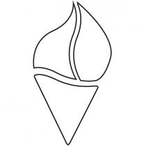 MARCHIO FIGURATIVO: IL MARCHIO CONSISTE NELL IMMAGINE STILIZZATA DI UN CONO GELATO CON SOPRA LA RAPPRESENTAZIONE STILIZZATA DEL GELATO, CHE IN MARCHIO FIGURATIVO: MARCHIO CONSISTE NELL IMMAGINE STILIZZATA DI UN CONO GELATO CON SOPRA LA RAPPRESENTAZIONE STILIZZATA DEL GELATO, CHE IN MODO SINUOSO SI SVILUPPA VESO UN PUNTO IN ALTO MARCHIO FIGURATIVO: IL MARCHIO CONSISTE NELL IMMAGINE STILIZZATA DI UN CONO GELATO CON SOPRA LA RAPPRESENTAZIONE STILIZZATA DEL GELATO, CHE IN