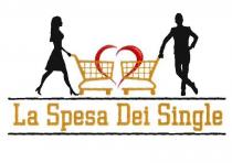 IL MARCHIO CONSISTE IN UNA IMPRONTA NELLA QUALE LA DICITURA LA SPESA DEI SINGLE E ASSOCIATA ALL IMMAGINE DI UN CUORE MARCHIO CONSISTE IN UNA IMPRONTA NELLA QUALE LA DICITURA LA SPESA DEI SINGLE E ASSOCIATA ALL IMMAGINE DI UN CUORE STILIZZATO, POSTO NEL MEZZO DI DUE CARRELLI DA SUPERMERCATO, A LORO VOLTA GUIDATI DALLE FIGURE DI UNA DONNA E DI UN UOMO STILIZZATI, COME DA ESEMPLARE ALLEGATO MARCHIO FIGURATIVO A COLORI IL MARCHIO CONSISTE IN UNA IMPRONTA NELLA QUALE LA DICITURA LA SPESA DEI SINGLE E ASSOCIATA ALL IMMAGINE DI UN CUORE