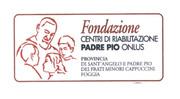 FONDAZIONE CENTRI DI RIABILITAZIONE PADRE PIO ONLUS PROVINCIA DI SANT ANGELO E PADRE PIO DEI FRATI MINORI CAPPUCCINI FOGGIA FONDAZIONE CENTRI DI RIABILITAZIONE PADRE PIO ONLUS LOGOTIPO SI PRESENTA IN FORMA RETTANGOLARE CON ANGOLI ARROTONDATI FILETTATO DI ROSSO PORPORA. LA STRUTTURA PRESENTA DUE PARTI CONTRADDISTINTE LA PRIMA DA UNA IMMAGINE STILIZZATA DI PADRE PIO ATTORNIATO DA FANCIULLI E LA SECONDA DAL TESTO FONDAZIONE CENTRI DI RIABILITAZIONE PADRE PIO ONLUS PROVINCIA DI SANT ANGELO E PADRE PIO DEI FRATI MINORI CAPPUCCINI FOGGIA . LA STILIZZAZIONE DEL SANTO E DEI FANCIULLI E DI COLORE ROSSO CON UNA LEGGERA OMBRA RIFLESSA DI COLORE GRIGIO MEDIO. IL TESTO FONDAZIONE E DI COLORE ROSSO. I TESTI CENTRI DI RIABILITAZIONE SULLA SECONDA RIGA E PADRE PIO ONLUS SULLA TERZA SONO DI COLORE NERO. IL TESTO RIMANENTE E DI COLORE GRIGIO MEDIO.