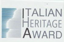 IL LOGO E COMPOSTO DALLA SCRITTA ITALIAN HERITAGE AWARD IN FONT ARIAL BOLD E NARROW DI COLORE GRIGIO ANTRACITE E LOGO E COMPOSTO DALLA SCRITTA ITALIAN HERITAGE AWARD IN FONT ARIAL BOLD E NARROW DI COLORE GRIGIO ANTRACITE E COMUNQUE RIPRODOTTA IN QUALSIASI COLORE DIMENSIONE E CARATTERE DI STAMPA PRECEDUTA DALLA STILIZZAZIONE DI UN CAPITELLO DORICO OTTENUTA ATTRAVERSO L USO DI FASCE ORIZZONTALI CONTRAPPOSTE DI COLORE DIFFERENTE COSI DA ENFATIZZARE LA SENSAZIONE DI PROFONDITA E RENDERE MAGGIORMENTE LEGGIBILE IL PROFILO COLORI BLU PROFONDO RGB 12,87,114 CMYK 89,58,36,17 GRIGIO MEDIO RGB 171,170,170 CMYK 39,31,29,0 IL LOGO E COMPOSTO DALLA SCRITTA ITALIAN HERITAGE AWARD IN FONT ARIAL BOLD E NARROW DI COLORE GRIGIO ANTRACITE E