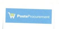 POSTEPROCUREMENT MARCHIO FIGURATIVO CARATTERIZZATO DA DUE PAROLE UNITE CONSECUTIVAMENTE: POSTE CARATTERE: UNIVERS 75 BLACK COLORE: BIANCO SU FONDO AZZURRO, E POSTEPROCUREMENT MARCHIO FIGURATIVO CARATTERIZZATO DA DUE PAROLE UNITE CONSECUTIVAMENTE: POSTE CARATTERE: UNIVERS 75 BLACK COLORE: BIANCO SU FONDO AZZURRO, E PROCUREMENT CARATTERE: UNIVERS 55 REGULAR--COLORE: BIANCO SU FONDO AZZURRO . LE DUE PAROLE SONO ACCOMPAGNATE ED INSERITE IN UN ELEMENTO GRAFICO RAFFIGURANTE UN RETTANGOLO COLOR AZZURRO ALLA CUI SINISTRA E SITUATO UN CARRELLO BIANCO E GIALLO COLORE FONDO AZURRO: CYAN 69 MAGENTA 3 GIALLO 2 -COLORE CARELLO: BIANCO E GIALLO: CYAN 9 GIALLO 100 POSTEPROCUREMENT MARCHIO FIGURATIVO CARATTERIZZATO DA DUE PAROLE UNITE CONSECUTIVAMENTE: POSTE CARATTERE: UNIVERS 75 BLACK COLORE: BIANCO SU FONDO AZZURRO, E