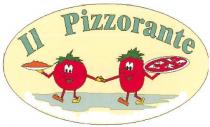 IL MARCHIO CONSISTE NELLA SCRITTA IL PIZZORANTE SU SFONDO GIALLO CON FORME DI FANTASIA ROTONDEGGIANTI E SEMBIANZE SIMIL - MARCHIO CONSISTE NELLA SCRITTA IL PIZZORANTE SU SFONDO GIALLO CON FORME DI FANTASIA ROTONDEGGIANTI E SEMBIANZE SIMIL - UMANE CHE SEMBRA CAMMININO, TENENDOSI PER MANO E PORTANDO PIATTI CONTENENTI PIZZA E VIVANDE IL MARCHIO CONSISTE NELLA SCRITTA IL PIZZORANTE SU SFONDO GIALLO CON FORME DI FANTASIA ROTONDEGGIANTI E SEMBIANZE SIMIL -