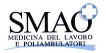 IL MARCHIO CONSISTE NELLA SCRITTA SMAO MEDICINA DEL LAVORO E POLIAMBULATORI IN STAMPATELLO MAIUSCOLO NERO. SOPRA LA LETTERA O DELLA MARCHIO CONSISTE NELLA SCRITTA SMAO MEDICINA DEL LAVORO E POLIAMBULATORI IN STAMPATELLO MAIUSCOLO NERO. SOPRA LA LETTERA O DELLA PAROLA SMAO E RAFFIGURATA UN CROCE BIANCA ALL INTERNO DI UN CERCHIO AZZURRO. LA SCRITTA E SOTTOLINEATA DA UNA LINEA CURVA AZZURRA. IL MARCHIO CONSISTE NELLA SCRITTA SMAO MEDICINA DEL LAVORO E POLIAMBULATORI IN STAMPATELLO MAIUSCOLO NERO. SOPRA LA LETTERA O DELLA