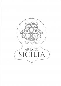 IL MARCHIO E INSCRITTO IN UNA FORMA GEOMETRICA CURVILINEA RAFFIGURANTE IL TAPPO STILIZZATO DI UN AMPOLLA DI PROFUMO CHE SI CHIUDE MARCHIO E INSCRITTO IN UNA FORMA GEOMETRICA CURVILINEA RAFFIGURANTE IL TAPPO STILIZZATO DI UN AMPOLLA DI PROFUMO CHE SI CHIUDE A PUNTA SULL ASSE SIMMETRICO DELLA FORMA STESSA. E COMPOSTO DA UNO STEMMA COSTITUITO DALL ASSEMBLAGGIO SIMMETRICO DI FORME GEOMETRICHE CURVILINEE, IN ASSONANZA ALLE FORME TIPICHE DELL ARCHITETTURA DEL BAROCCO SICILIANO E RAFFIGURANTE ELEMENTI FLOREALI ASTRATTI, E DALLA DENOMINAZIONE ARIA DI SICILIA . IL MARCHIO E INSCRITTO IN UNA FORMA GEOMETRICA CURVILINEA RAFFIGURANTE IL TAPPO STILIZZATO DI UN AMPOLLA DI PROFUMO CHE SI CHIUDE
