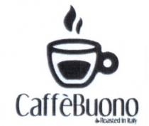 DISEGNO DI TAZZINA CON CAFFE DA CUI ESCONO DUE VOLUTE DI FUMO, SOTTO LA TAZZINA LA SCRITTA CAFFE BUONO SENZA SPAZI, DISEGNO DI TAZZINA CON CAFFE DA CUI ESCONO DUE VOLUTE DI FUMO, SOTTO LA TAZZINA LA SCRITTA CAFFE BUONO SENZA SPAZI, CON LE INIZIALI DI CAFFE E BUONO MAIUSCOLE. SOTTO LA SCRITTA BUONO UNA PICCOLISSIMA TAZZINA, UGUALE A QUELLA GIA DESCRITTA, ATTACCATO ALLA PICCOLA TAZZINA LA SCRITTA ROASTED IN ITALY, CON LE INIZIALI DI ROASTED E ITALY MAIUSCOLE. DISEGNO DI TAZZINA CON CAFFE DA CUI ESCONO DUE VOLUTE DI FUMO, SOTTO LA TAZZINA LA SCRITTA CAFFE BUONO SENZA SPAZI