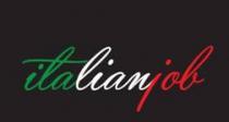marchio utilizza un font corsivo Yaquote Script Personal Use su uno sfondo rettangolare di colore nero. Tra il termine marchio utilizza un font corsivo Yaquote Script Personal Use su uno sfondo rettangolare di colore nero. Tra il termine italian ed il termine job non vi è alcuno spazio e quindi formano un unica parola. Le prime tre lettere ita sono di colore verde; le successive quatto lettere lian sono di colore bianco le ultime tre lettere job sono di colore rosso. Come da grafica Il marchio utilizza un font corsivo Yaquote Script Personal Use su uno sfondo rettangolare di colore nero. Tra il termine