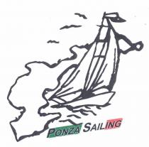PONZA SAILING Il marchio riproduce una barca a vela sul profilo dell isola di Ponza,nel rigo sottostante e riportata la dicitura PONZA SAILING marchio riproduce una barca a vela sul profilo dell isola di Ponza,nel rigo sottostante e riportata la dicitura PONZA SAILING su sfondo verde bianco e rosso. PONZA SAILING Il marchio riproduce una barca a vela sul profilo dell isola di Ponza,nel rigo sottostante e riportata la dicitura