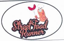 STREET FOOD RUNNER. SCRITTA STREET FOOD RUNNER IN COLORE ARANCIONE CON CONTORNO NERO. SOPRA LA SCRITTA FOOD E STATA RAFFIGURATA STREET FOOD RUNNER. SCRITTA STREET FOOD RUNNER IN COLORE ARANCIONE CON CONTORNO NERO. SOPRA LA SCRITTA FOOD E STATA RAFFIGURATA UNA SALSICCIA COLORE ARANCIONE, CON CAPPELLO DA CUOCO E PANTALONE DI COLORE BIANCO FORNITA DI MANI CON FORCHETTONE E SALSICCIA MARRONE. STREET FOOD RUNNER. SCRITTA STREET FOOD RUNNER IN COLORE ARANCIONE CON CONTORNO NERO. SOPRA LA SCRITTA FOOD E STATA RAFFIGURATA