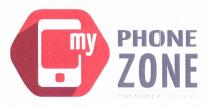 my PHONE ZONE YOUR MOBILE ACCESSORIES il marchio e costituito da un esagono a sfondo rosso e bordeaux in cui my PHONE ZONE YOUR MOBILE ACCESSORIES marchio e costituito da un esagono a sfondo rosso e bordeaux in cui e un immagine di colore bianco rappresentante un telefono cellulare stilizzato al cui lato destro e inserita la scritta in carattere minuscolo my anch essa di colore bianco.A destra dell immagine vi sono tre scritte.La prima superiore di colore grigio scuro riporta la parola in carattere maiuscolo PHONE ; la seconda scritta sottostante di colore grigio scuro riporta la parola in carattere maiuscolo ZONE ; la terza scritta inferiore di colore grigio chiaro riporta la parola in carattere maiuscolo YOUR MOBILE ACCESSORIES,l immagine esagonale e le tre scritte laterali sono situate su uno sfondo bianco sporco. my PHONE ZONE YOUR MOBILE ACCESSORIES il marchio e costituito da un esagono a sfondo rosso e bordeaux in cui