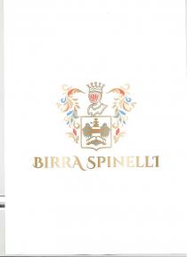 BIRRA SPINELLI : LOGO COMPOSTO DA PITTOGRAMMA E LETTERING. IL PITTOGRAMMA E NELLA PARTE ALTA E CENTRALE, HA UN ICONOGRAFIA ARALDICA BIRRA SPINELLI : LOGO COMPOSTO DA PITTOGRAMMA E LETTERING. PITTOGRAMMA E NELLA PARTE ALTA E CENTRALE, HA UN ICONOGRAFIA ARALDICA E SI COMPONE DI UN ELMO E DI UN PICCOLO BUSTO A RIPOSO CON UNA CORONA GEMMATA SUL CAPO ED UN MEDAGLIONE AL COLLO, CHE SORMONTA UNO SCUDO CON AL CENTRO L EFFIGIE DI UN AQUILA REALE CON LE ALI SPIEGATE, CON IN BOCCA UNA PIPA, LA TESTA DI PROFILO ED IL BUSTO CHE RIPRENDE IN PICCOLO LO SCUDO CONTENENTE TRE STELLE ALLINEATE AL CENTRO IN ORIZZONTALE. SUI LATI SONO PRESENTI MOTIVI ORNAMENTALI VEGETALI CHE RACCHIUDONO SIMMETRICAMENTE IL PITTOGRAMMA. IL LETTERING FORMA IL NOME BIRRA SPINELLI ED E OTTENUTO CON IL FONT CINZEL DECORATIVE. MARCHIO MISTO O COMPLESSO. BIRRA SPINELLI : LOGO COMPOSTO DA PITTOGRAMMA E LETTERING. IL PITTOGRAMMA E NELLA PARTE ALTA E CENTRALE, HA UN ICONOGRAFIA ARALDICA
