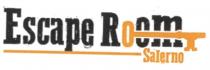 IL MARCHIO E COSTITUITO DALLA SCRITTA ESCAPE ROOM SALERNO, TALE SCRITTA E FORMATA DA TRE PARTI: LA PRIMA COSTITUITA SEMPLICEMENTE MARCHIO E COSTITUITO DALLA SCRITTA ESCAPE ROOM SALERNO, TALE SCRITTA E FORMATA DA TRE PARTI: LA PRIMA COSTITUITA SEMPLICEMENTE DALLA PAROLA ESCAPE IN GRASSETTO NERO; LA SECONDA COSTITUITA DALLA PAROLA ROOM SEMPRE IN GRASSETTO NERO MA INTERSECATA ORIZZONTALMENTE DA UNA CHIAVE DI COLORE ROSSO LA CUI IMPUGNATURA O TESTA CIRCOLARE SOSTITUISCE LA PRIMA LETTERA O NELLA PAROLA ROOM ; NELLA TERZA PARTE COSTITUITA DA UNA LINEA ARANCIONE CHE SOTTOLINEA L INTERA SCRITTA ESCAPE ROOM MA ALLA FINE DELLA LINEA, IN CORRISPONDENZA DELLA LETTERA M, RIPORTA LA PAROLA SALERNO SCRITTA IN ARANCIONE.I COLORI ED IL TIPO DI CARATTERE DEL MARCHIO SONO QUELLI DESCRITTI. IL TUTTO COME DA ESEMPLARE ALLEGATO. IL MARCHIO E COSTITUITO DALLA SCRITTA ESCAPE ROOM SALERNO, TALE SCRITTA E FORMATA DA TRE PARTI: LA PRIMA COSTITUITA SEMPLICEMENTE