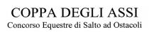 COPPA DEGLI ASSI CONCORSO EQUESTRE DI SALTO AD OSTACOLI MARCHIO CONSISTE NELLA SEGUENTE DENOMINAZIONE: COPPA DEGLI ASSI - CONCORSO EQUESTRE DI SALTO OSTACOLI. COPPA DEGLI ASSI CONCORSO EQUESTRE DI SALTO AD OSTACOLI