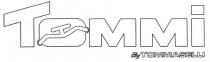 IL MARCHIO CONSISTE NELLA DICITURA DI FANTASIA TOMMI BY TOMMASELLI RIPRODOTTA SU DUE RIGHE DI SCRITTURA E IN SPECIALI CARATTERI IL MARCHIO CONSISTE NELLA DICITURA DI FANTASIA TOMMI BY TOMMASELLI RIPRODOTTA SU DUE RIGHE DI SCRITTURA E IN SPECIALI CARATTERI DI STAMPA MAIUSCOLI AD ECCEZIONE DELLA LETTERA Y DEL TERMINE BY CHE E MINUSCOLA, IL TERMINE TOMMI E RIPRODOTTO IN CARATTERI DI STAMPA CUBITALI ED IL TRATTO SUPERIORE DELLA LETTERA T E OBLIQUO RISPETTO A QUELLO VERTICALE, ALL INTERNO DELLA LETTERA O DEL TERMINE TOMMI E INSCRITTO SU UN PIANO OBLIQUO UN TRATTO SPEZZATO FORMATO DA QUATTRO SEGMENTI CON DIVERSA INCLINAZIONE DISPOSTI SIMMETRICAMENTE A DUE A DUE E APERTO AL CENTRO OVE SI INNESTANO ALTRI DUE SEGMENTI PERPENDICOLARI TRA LORO.