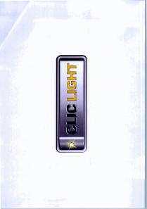 MARCHIO FIGURATIVO CLIC LIGHT, COMPOSTO DAL TESTO CLIC LIGHT A CARATTERE STANDARD MAIUSCOLO. IL TESTO CLIC E DI COLORE BLU, MARCHIO FIGURATIVO CLIC LIGHT, COMPOSTO DAL TESTO CLIC LIGHT A CARATTERE STANDARD MAIUSCOLO. TESTO CLIC E DI COLORE BLU, IL TESTO LIGHT E DI COLORE GIALLO. I CARATTERI SONO CONTORNATI DA UN BORDO GRIGIO CON RIFLESSI BIANCHI A SIMULARE UN RILIEVO METALLICO. I TESTI SI TROVANO ALL INTERNO DI UN RETTANGOLO CON SFUMATURE GRIGIE E BIANCHE E GLI SPIGOLI ARROTONDATI CHE SIMULANO LA FORMA DI UN INTERRUTTORE ELETTRICO. TALE FORMA E A SUA VOLTA CONTORNATA DA UN BORDO CON SFUMATURE GRIGIE E BIANCHE E GLI SPIGOLI ARROTONDATI CHE SIMULANO LA FORMA DELLA MASCHERINA DECORATIVA DEL SUDDETTO INTERRUTTORE. SUL LATO SINISTRO DELL INTERRUTTORE SI TROVA UNA ELLISSE DI COLORE GIALLO CON UN EFFETTO DI LUMINESCENZA CHE SIMULA LA SPIA LUMINOSA DI CUI E DOTATO L INTERRUTTORE ELETTRICO. MARCHIO FIGURATIVO CLIC LIGHT, COMPOSTO DAL TESTO CLIC LIGHT A CARATTERE STANDARD MAIUSCOLO. IL TESTO CLIC E DI COLORE BLU
