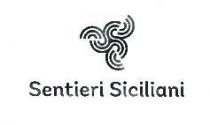 SENTIERI SICILIANI - Trinacria stilizzata con archetti e scritta sottostante: Sentieri Siciliani SENTIERI SICILIANI - Trinacria stilizzata con archetti e scritta sottostante: Sentieri Siciliani SENTIERI SICILIANI - Trinacria stilizzata con archetti e scritta sottostante: Sentieri Siciliani