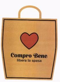 COMPRO BENE - libera la spesa - IL MARCHIO SI COMPONE DI UN DISEGNO CHE RAPPRESENTA UN SACCHETTO CON IL COMPRO BENE - libera la spesa COMPRO BENE - libera la spesa - IL MARCHIO SI COMPONE DI UN DISEGNO CHE RAPPRESENTA UN SACCHETTO CON IL