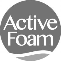 Marchio costituito da una cornice circolare interrotta in basso, all interno della quale insistono le parole Active Foam dall inglese Schiuma attiva, Marchio costituito da una cornice circolare interrotta in basso, all interno della quale insistono le parole Active Foam dall inglese Schiuma attiva, scritte in particolare forma, carattere di stampa di qualsiasi colore. Marchio costituito da una cornice circolare interrotta in basso, all interno della quale insistono le parole Active Foam dall inglese Schiuma attiva