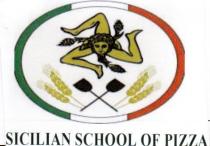 SICILIAN SCHOOL OF PIZZA - IL MARCHIO contiente UN CERCHIO TRICOLORE, AL SUO INTERNO E POSIZIONATO IL SIMBOLO DELLA TRINACRIA SICILIAN SCHOOL OF PIZZA SICILIAN SCHOOL OF PIZZA - IL MARCHIO CONTIENE UN CERCHIO TRICOLORE, AL SUO INTERNO E POSIZIONATO IL SIMBOLO DELLA TRINACRIA