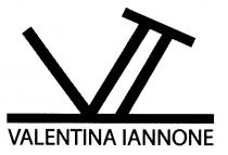 VALENTINA IANNONE - Immagine simboleggiante le iniziali del nome Valentina Iannone. Una linea orizzontale spessa come la base, sulla quale VALENTINA IANNONE - Immagine simboleggiante le iniziali del nome Valentina Iannone. Una linea orizzontale spessa come la base, sulla quale si appoggia la lettera V e la I, leggermente inclinata per raggiungere la stessa inclinazione della V. A chiudere le due lettere in alto a destra c è una linea inclinata dello stesso spessore della base. Infine, sotto quest ultima, c e nome scritto per intero: Valentina Iannone. Il font utilizzato e il Trade Gotic Bold. Il simbolo e il nome sono di colore nero mentre il fondo e bianco. VALENTINA IANNONE - Immagine simboleggiante le iniziali del nome Valentina Iannone. Una linea orizzontale spessa come la base, sulla quale