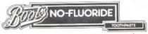 BOOTS NO-FLUORIDE TOOTHPASTE
