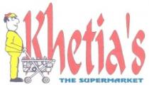 KHETIA'S THE SUPERMARKET w/man with shopping trolley device