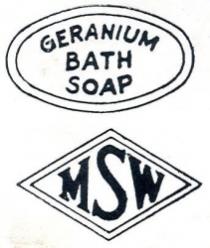 GERANIUM BATH SOAP MSW