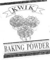 KWIK BAKING POWDER