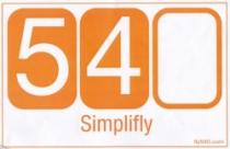 540 SIMPLIFLY