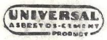 UNIVERSAL ASBESTOS CEMENT PRODUCT