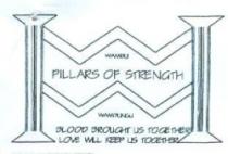 WAMBUI PILLARS OF STRENGTH WAMBUGU BLOOD BROUGHT US TOGETHER LOVE WILL KEEP US TOGETHER