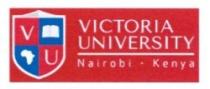 VICTORIA UNIVERSITY Nairobi-Kenya