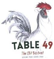 TABLE 49 The CBD Bistrot LOVING FOOD SINCE 1949