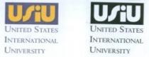 USiU UNITED STATES INTERNATIONAL UNIVERSITY