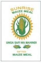 SUNRISE MAIZE MEAL UNGA SAFI WA MAHINDI SIFTED MAIZE MEAL