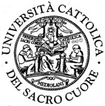 UNIVERSITÀ CATTOLICA DEL SACRO CUORE