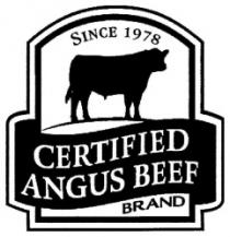 CERTIFIED ANGUS BEEF BRAND SINCE 1978