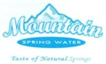 Mountain SPRING WATER Taste of Natural springs